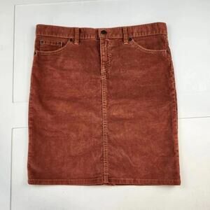 1969 Gap Jeans Limited Edition Corduroy Mini Skirt Orange size 4